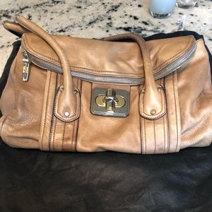 B Makowsky Leather Handbag